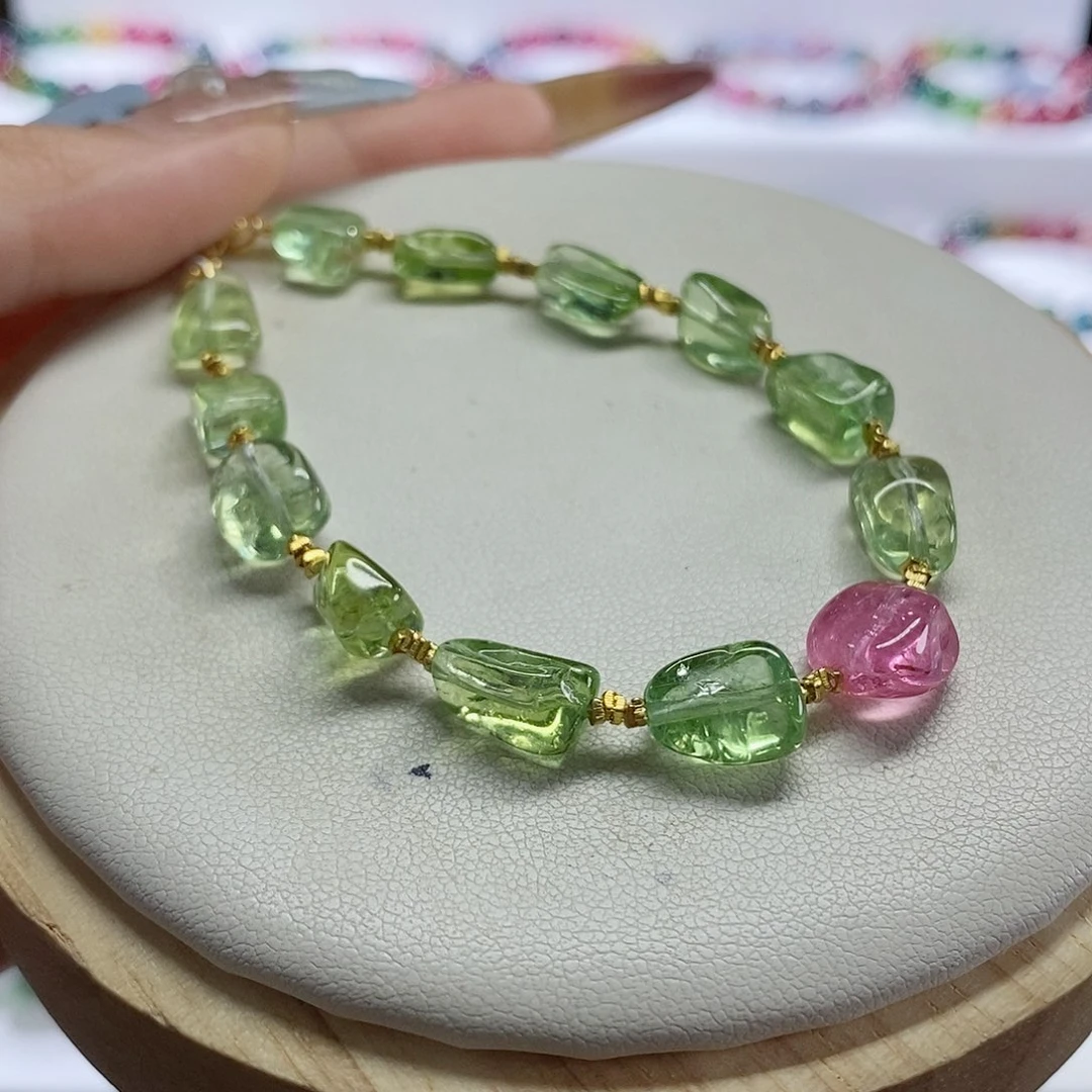 手链未镶嵌碧玺糖豆