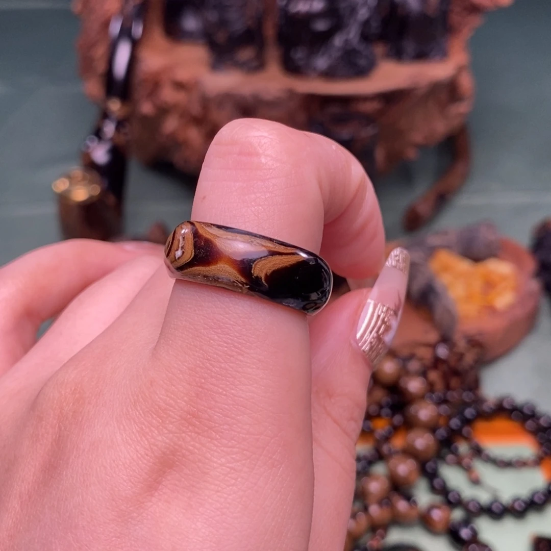 质*天然血小六 戒指 20圈口