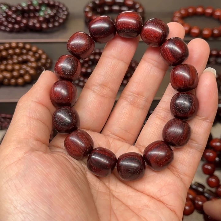 木质类印度小叶紫檀1.5老型珠无油无蜡无胶