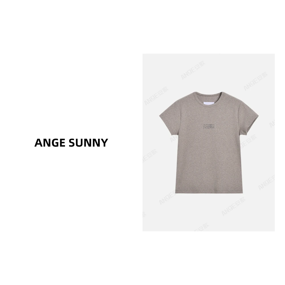 ANGE SUNNY【数字印花T恤】MM6风格经典短袖套头上衣