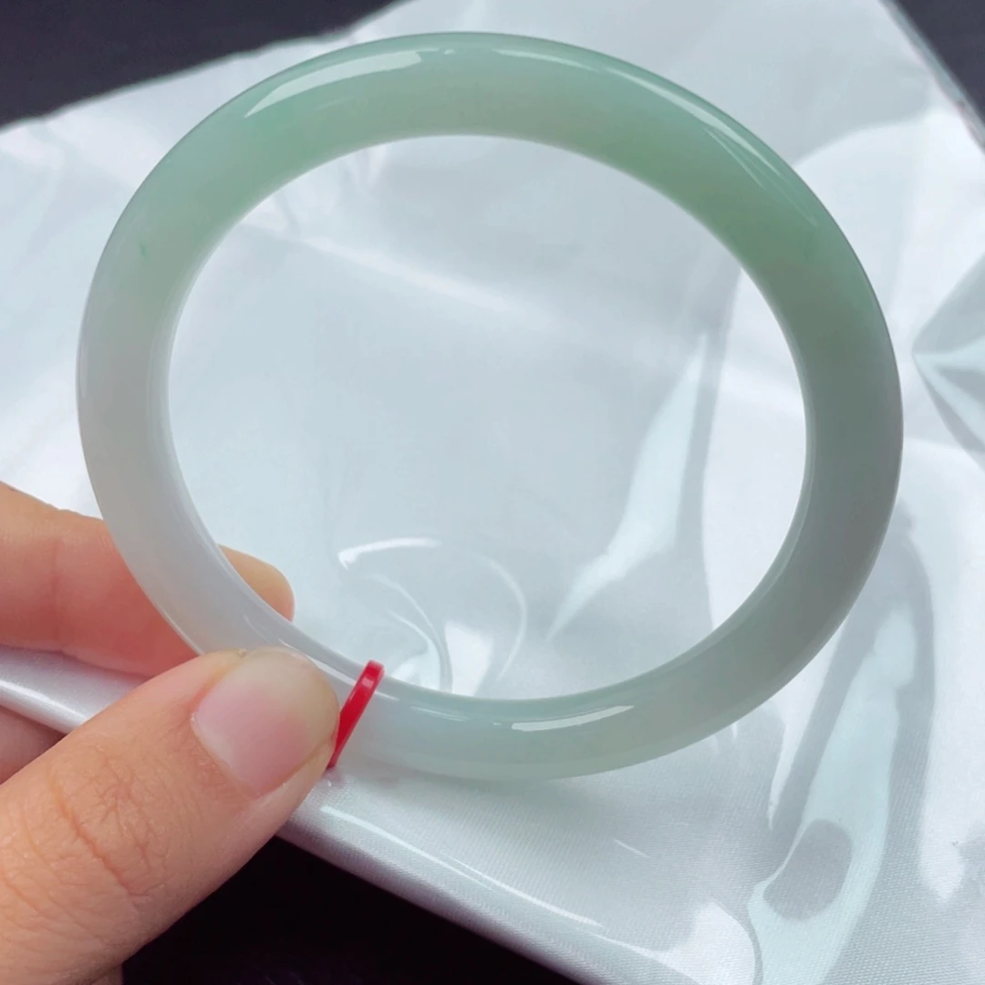 翡翠未镶嵌手镯（圆镯）5758圈