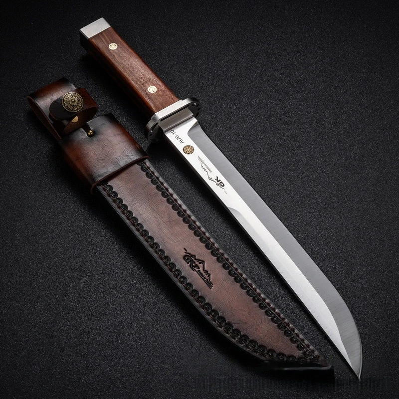 斩霜-6mm厚度高锋利度直刀瓜果刀家用户外可用