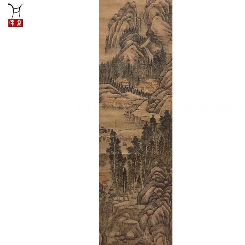 X1020山水立轴39X146/5平尺