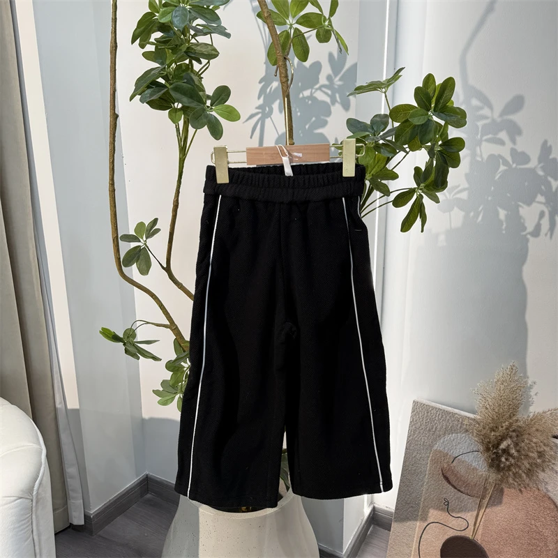 401【迦】儿童时尚加绒休闲针织裤-3002