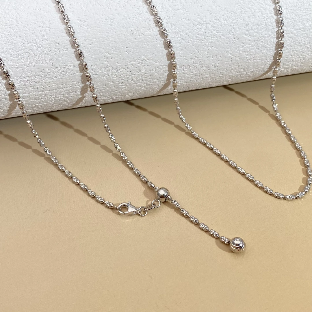 铂金PT950钻石链项链素链意大利切割面百搭气质轻奢简约精致首饰