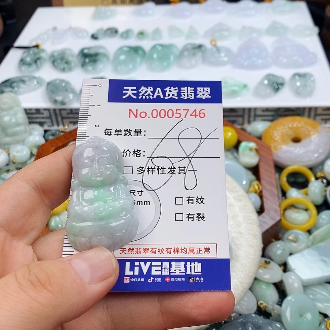翡翠未镶嵌颈饰5746