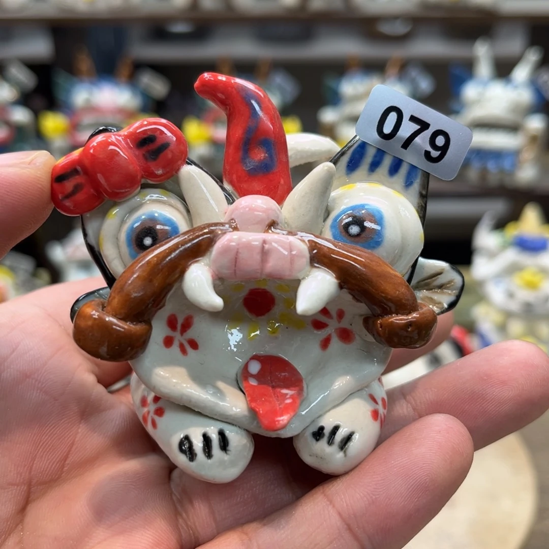 摆件纯手工抽象陶瓷摆件微瑕079