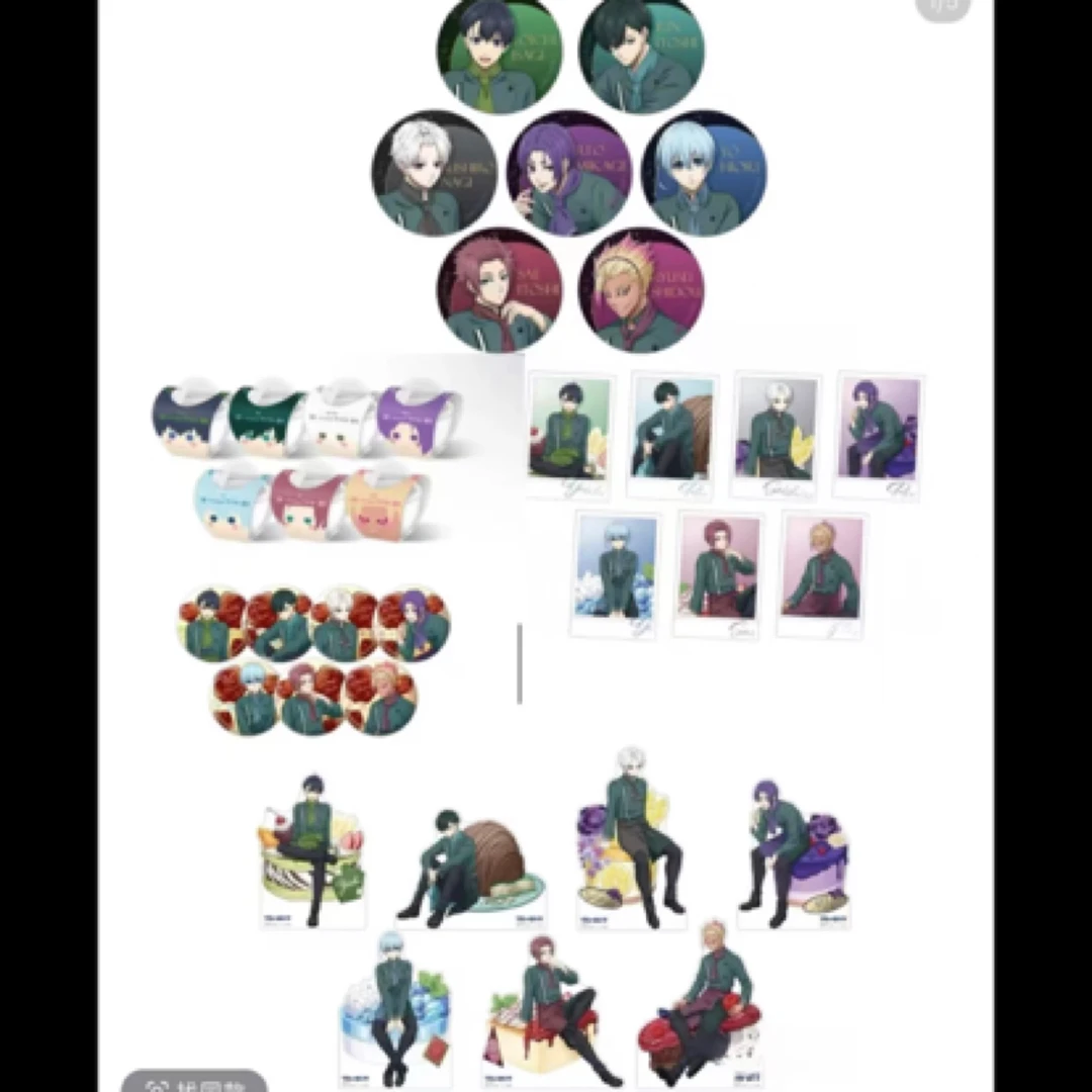 【蓝色监狱】Anisugar 甜品联动 蛋糕师限定场贩吧唧盲盒代拆