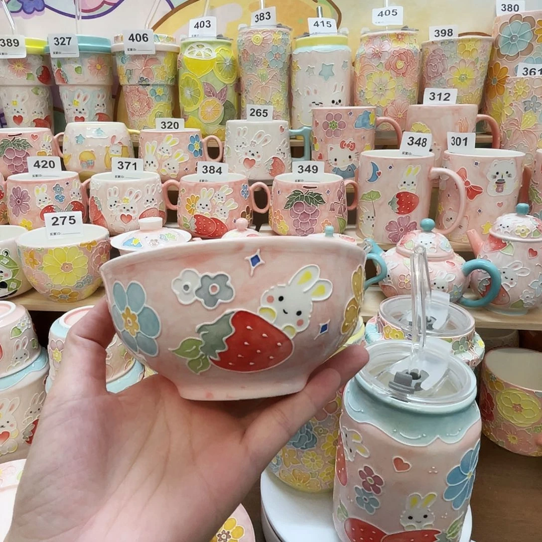 瓷片碗碗碗碗碗碗草莓兔
