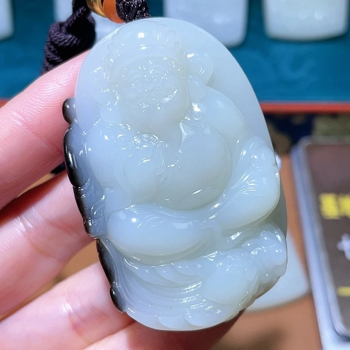 如***意颈饰未镶嵌和田玉
