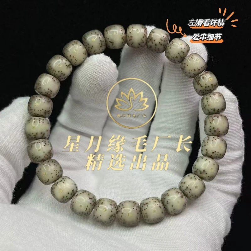 ZY47原生态星月菩提手串黄金瞳9*8mm文玩好物【多样性发货】
