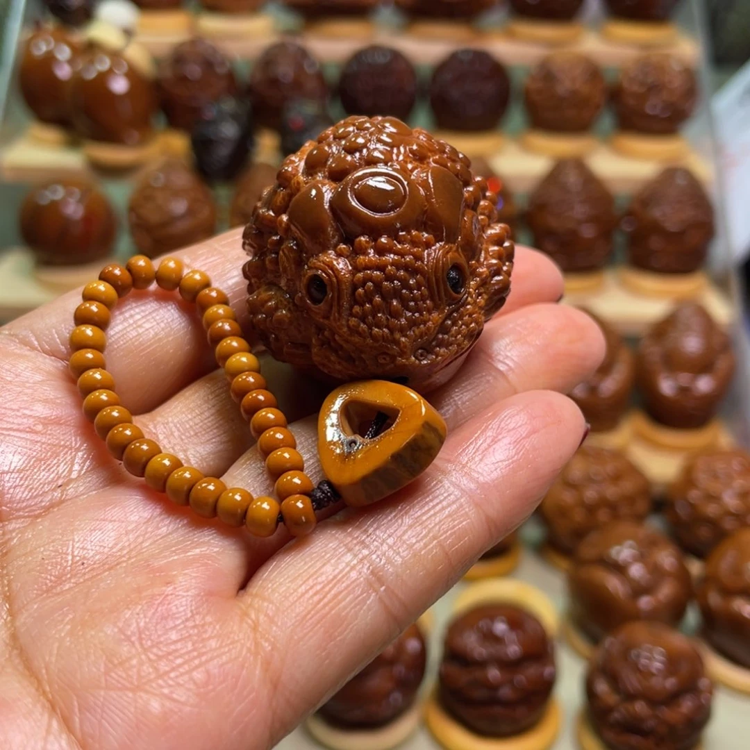 橄榄核手串/手链链子元宝金蟾