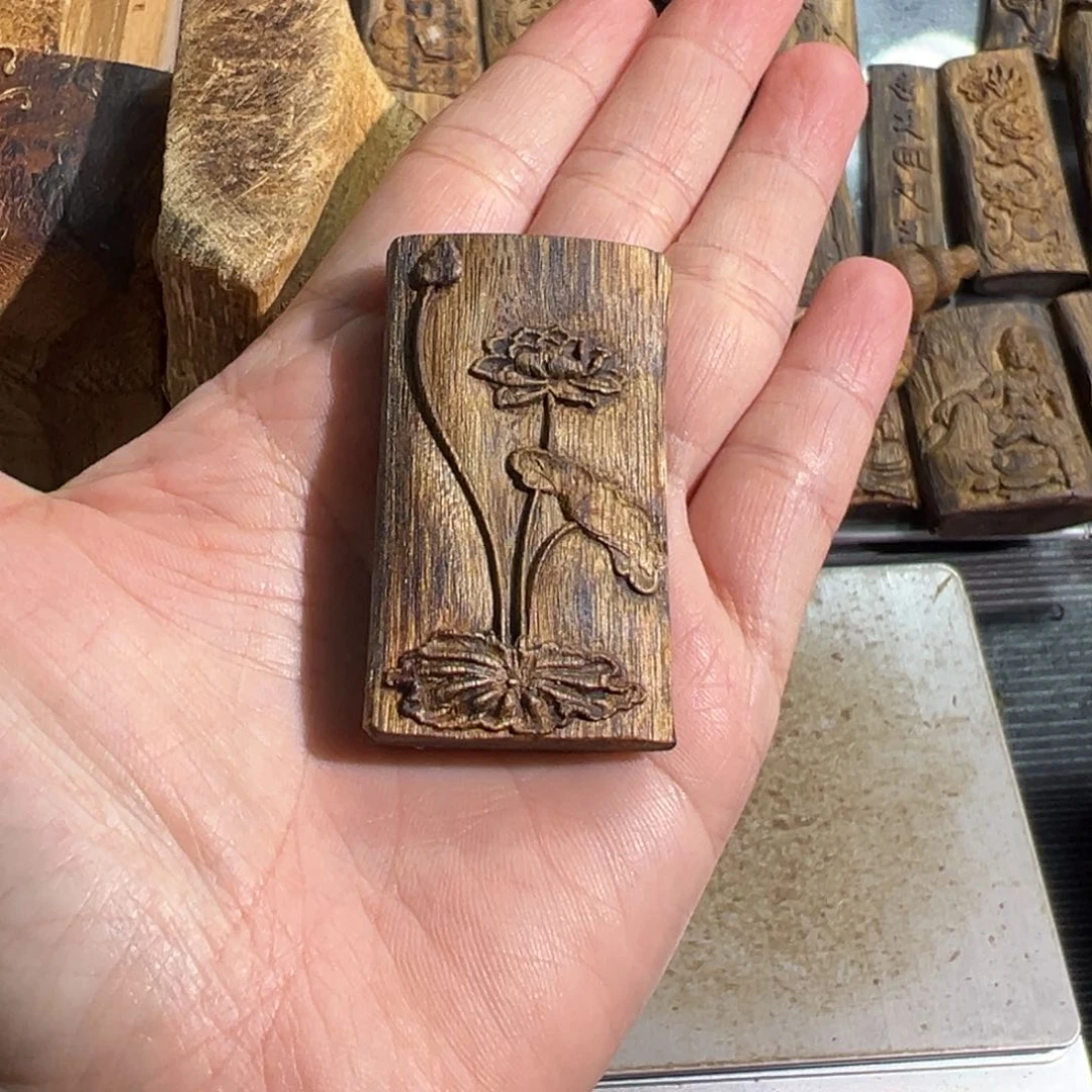 沉香吊坠白棋楠吊坠雕刻6.1克