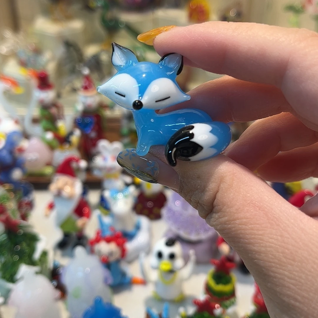 手工艺品琉璃狐狸