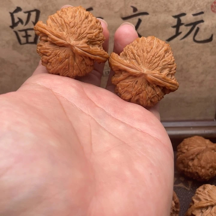 文玩核桃把件42白狮子全品