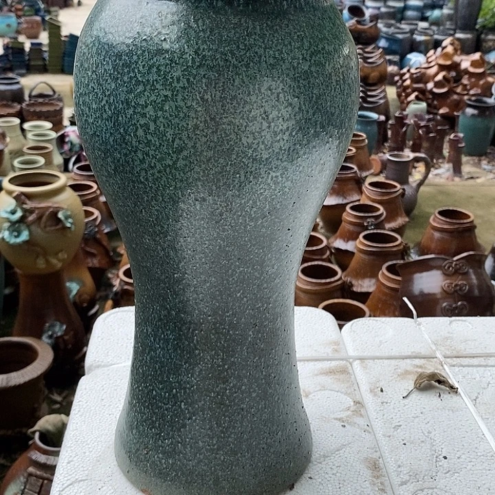 紫砂花盆口15.5高度37瑕疵