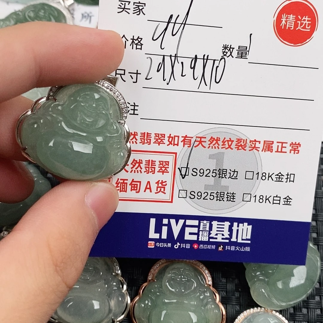 翡翠银S925镶嵌颈饰