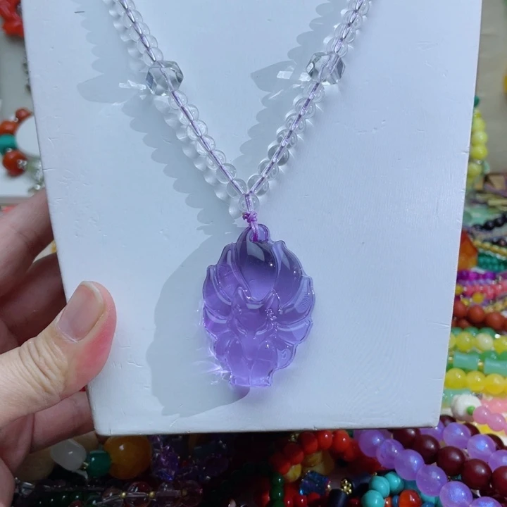 31号紫水九尾项链