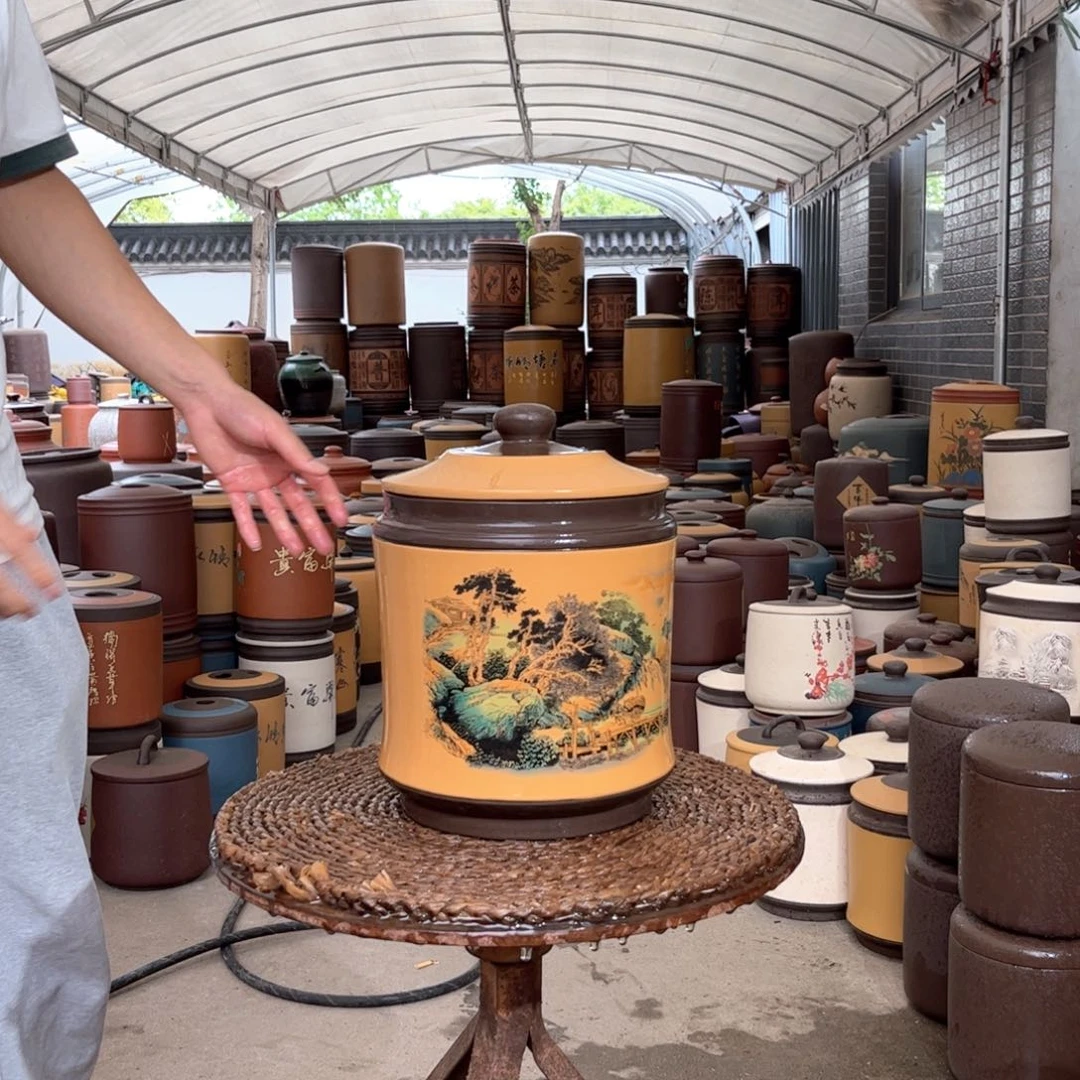 紫砂茶叶罐8 饼茶叶罐