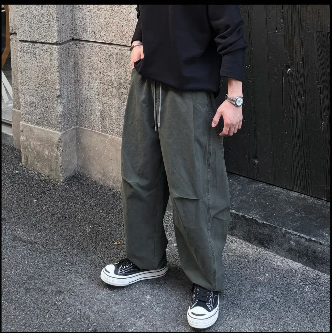【cityboy】秋季宽松休闲裤百搭休闲裤长裤直筒秋季ins阔腿裤A0133