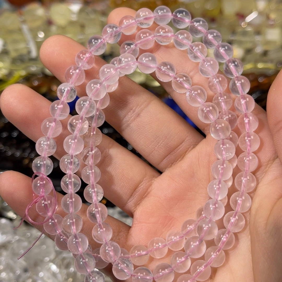 水晶珠宝半成品未镶嵌果冻粉六芒星三圈