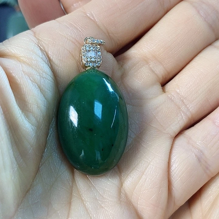 和田玉未镶嵌吊坠(不含链)