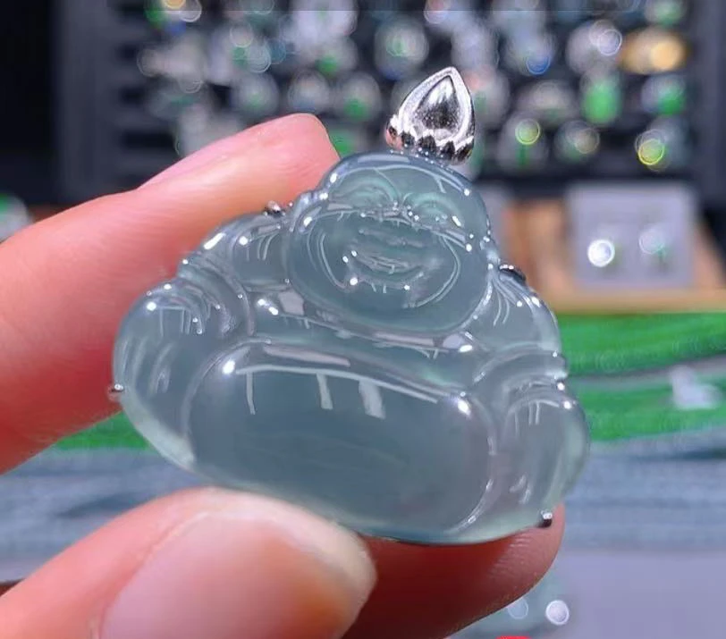 纯天然A货翡翠吊坠