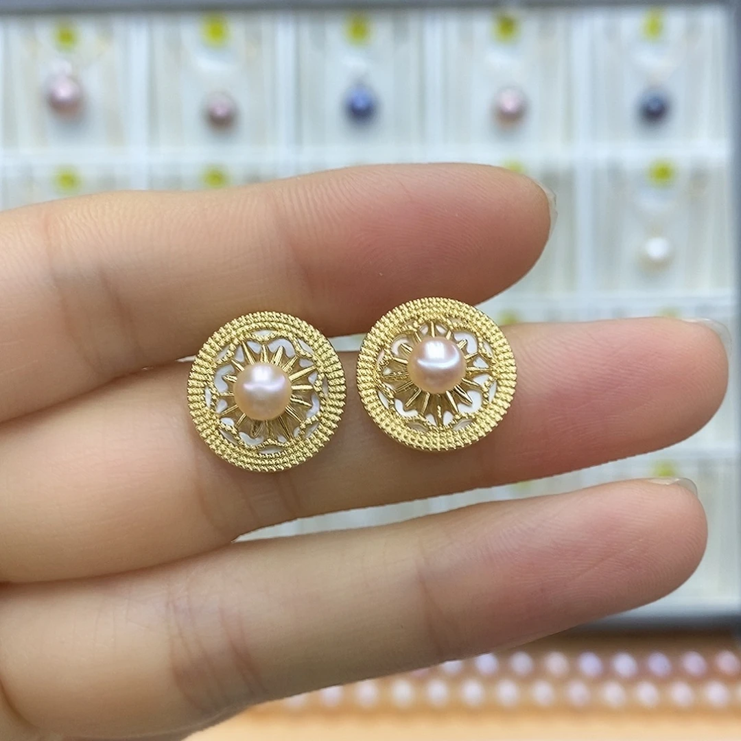 淡水珍珠银S925镶嵌吊坠(赠链)