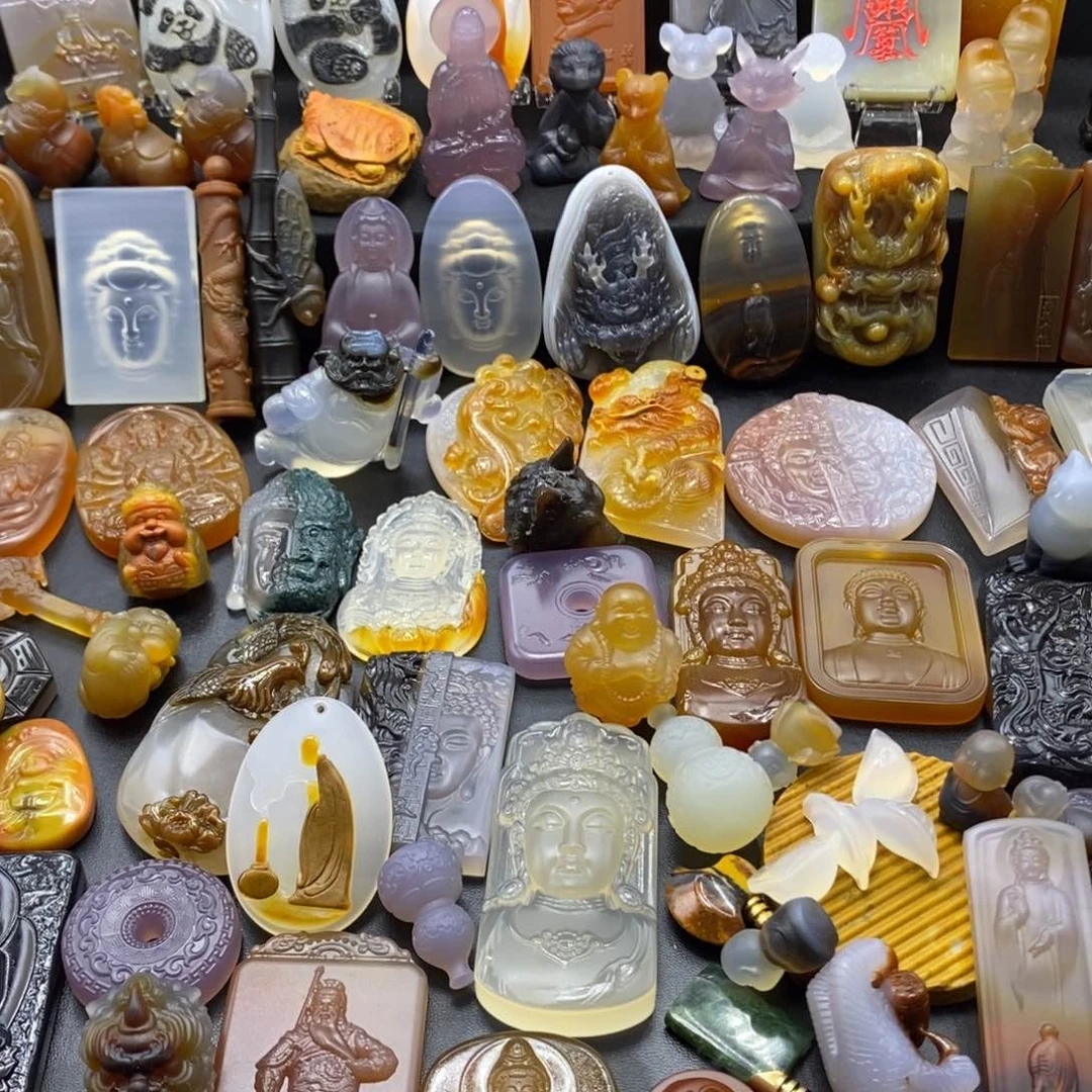 玛瑙/玉髓颈饰未镶嵌美*姐