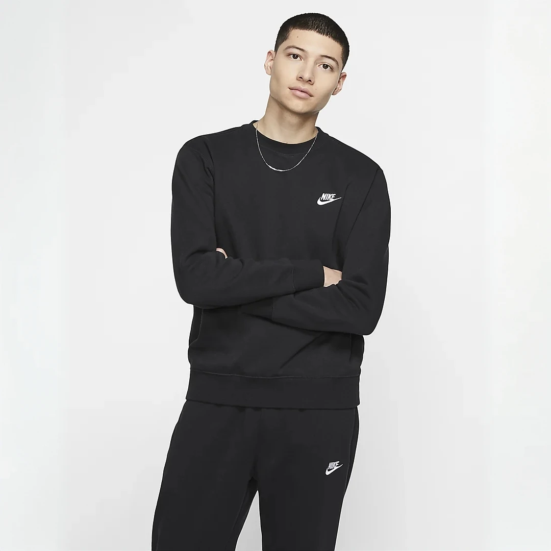 NIKE/耐克【商场同款】男子圆领运动休闲加绒长袖套头卫衣BV2663010