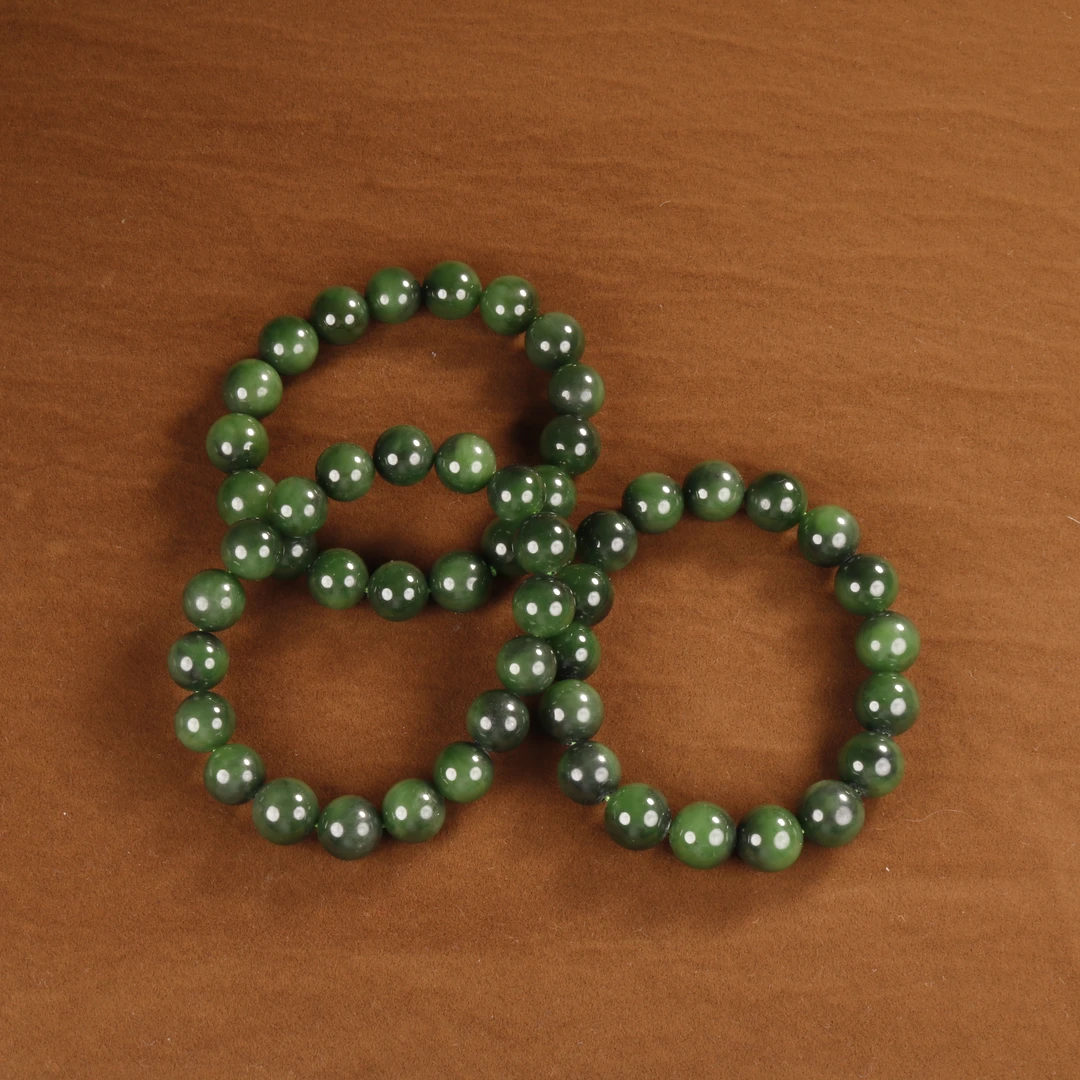 【小娟珠宝】  【碧玉圆珠手串】多样性发其一