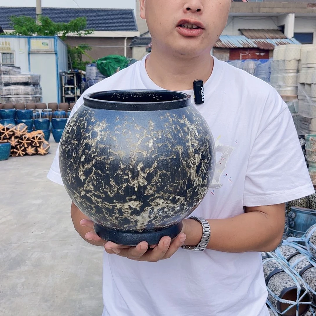 紫砂花盆王嫂花盆直播0524-196高26口18