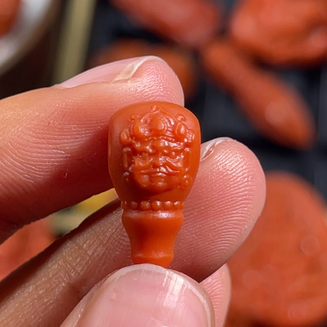 南红玛瑙未镶嵌配饰三通8.7