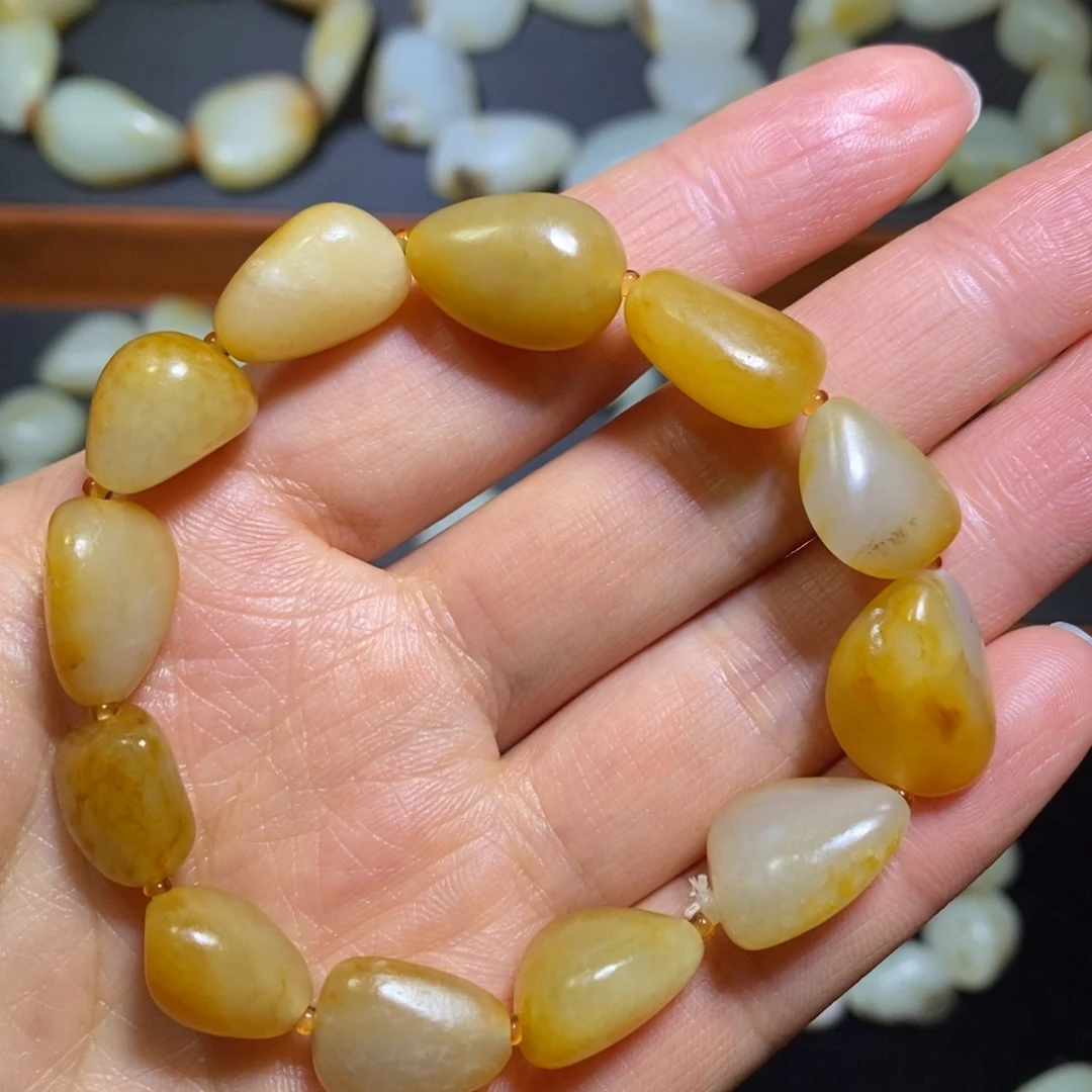 和田玉未镶嵌手链