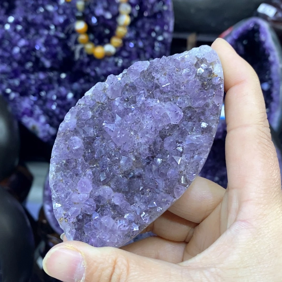 紫晶摆件未镶嵌莹