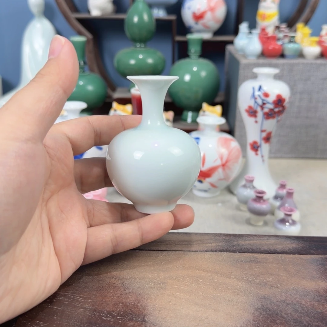 陶瓷手工小花器摆件
