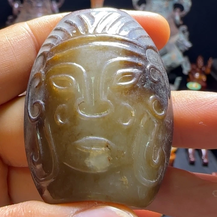 和田玉未镶嵌挂件