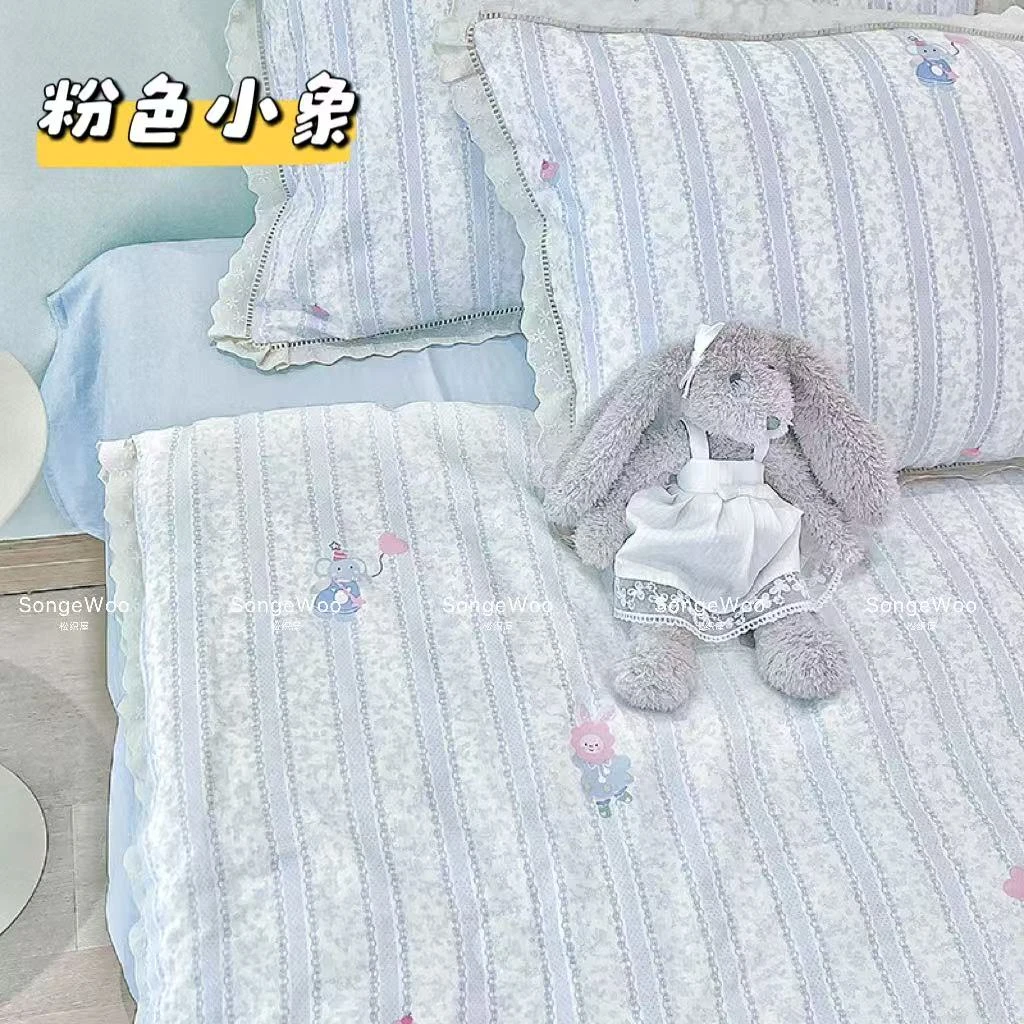 SongeWoo夏被双层纱全棉A类母婴复古轻奢韩版可机洗夏凉被