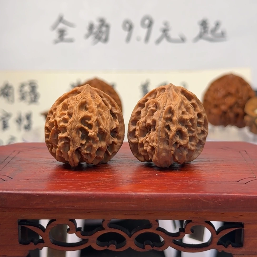 把件文玩核桃46号苹果圆边32肚32高32全品无药无修原生态