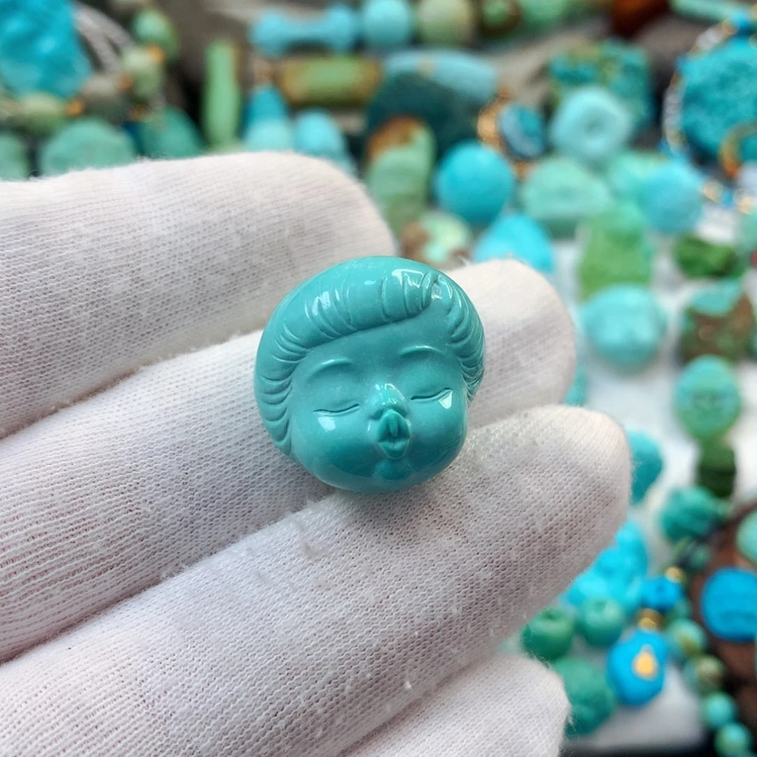 未镶嵌绿松石珠宝半成品