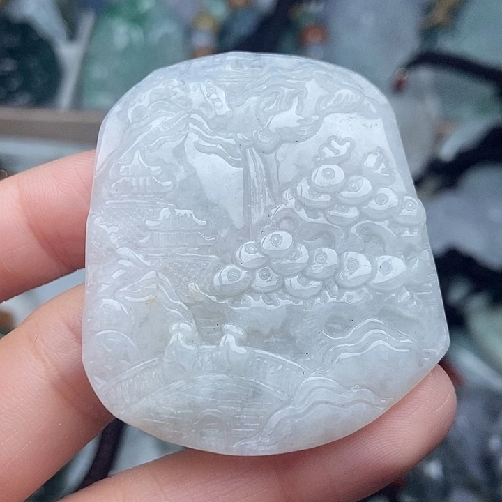 翡翠未镶嵌颈饰翡翠