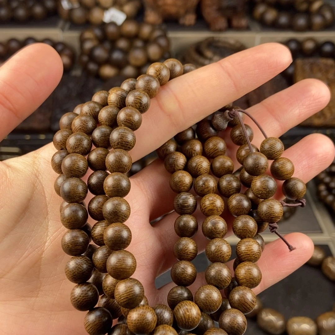 沉香手串参*张越南芽庄黄奇楠