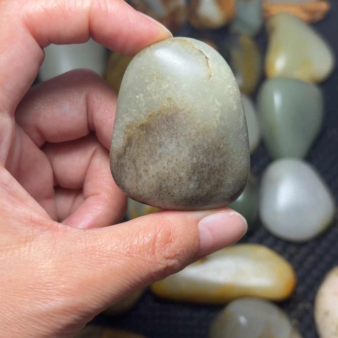 和田玉未镶嵌挂件A54