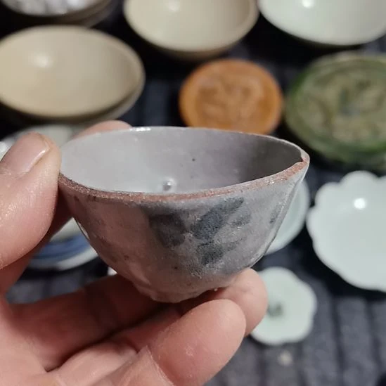 瓷片青花影青杯垫学习标本