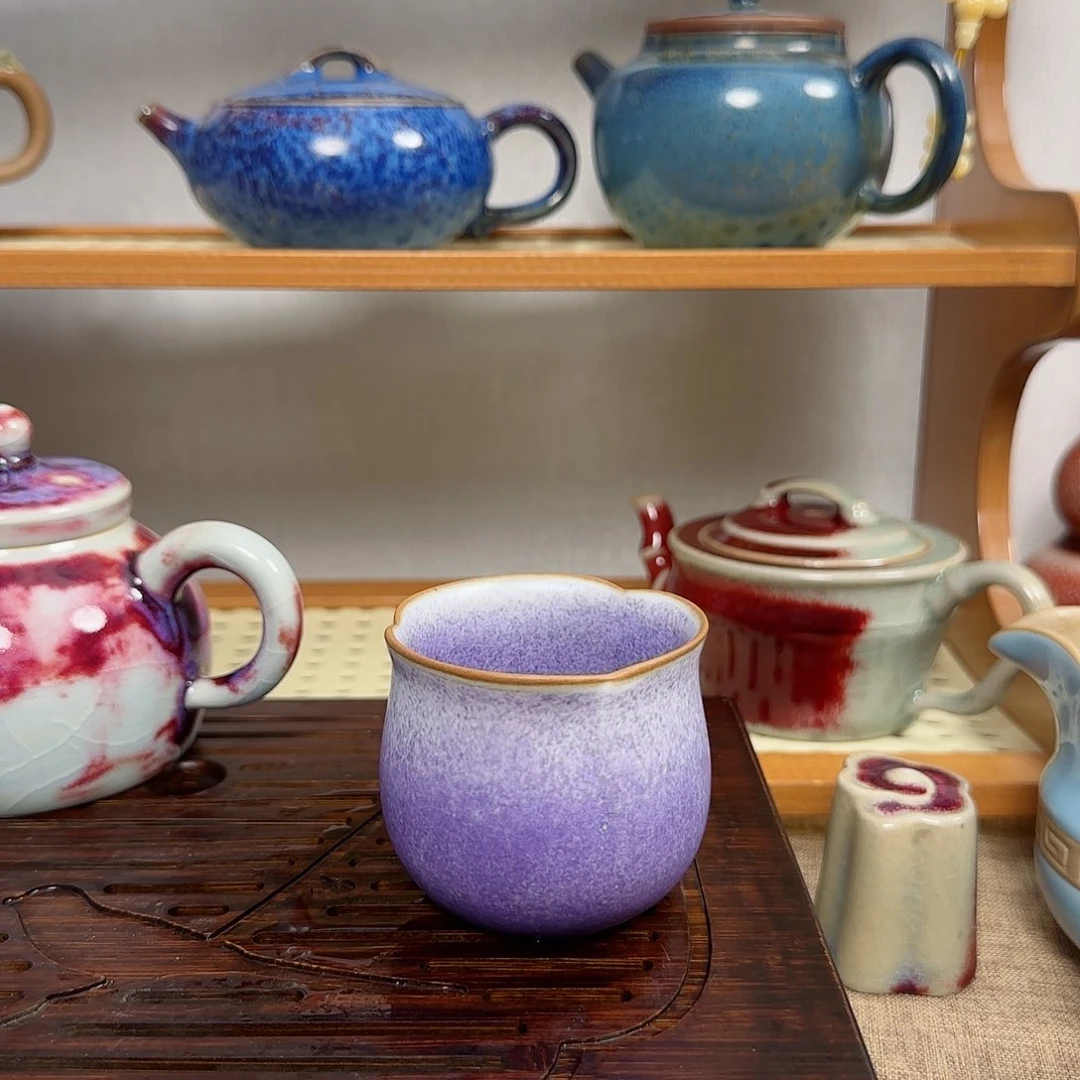 钧瓷茶杯茶杯茶杯