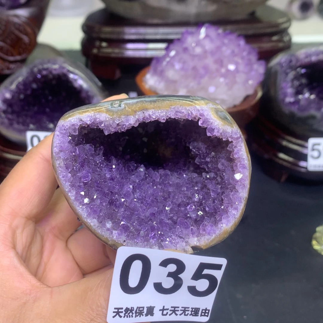 紫晶摆件未镶嵌水晶