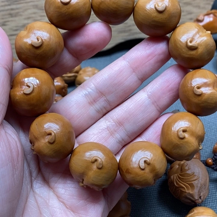 橄榄核手串/手链青***香童趣百态