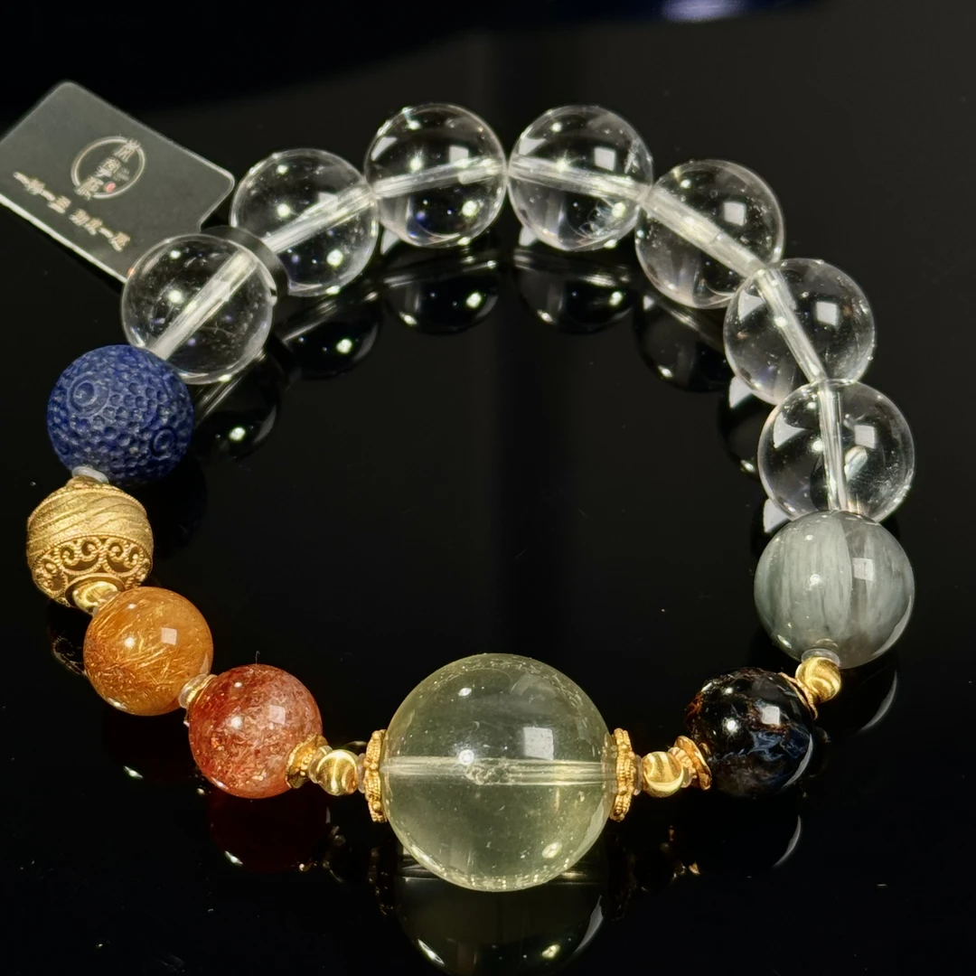 E1782C 七星连珠 金太阳 钛金花 青金石 彼得石