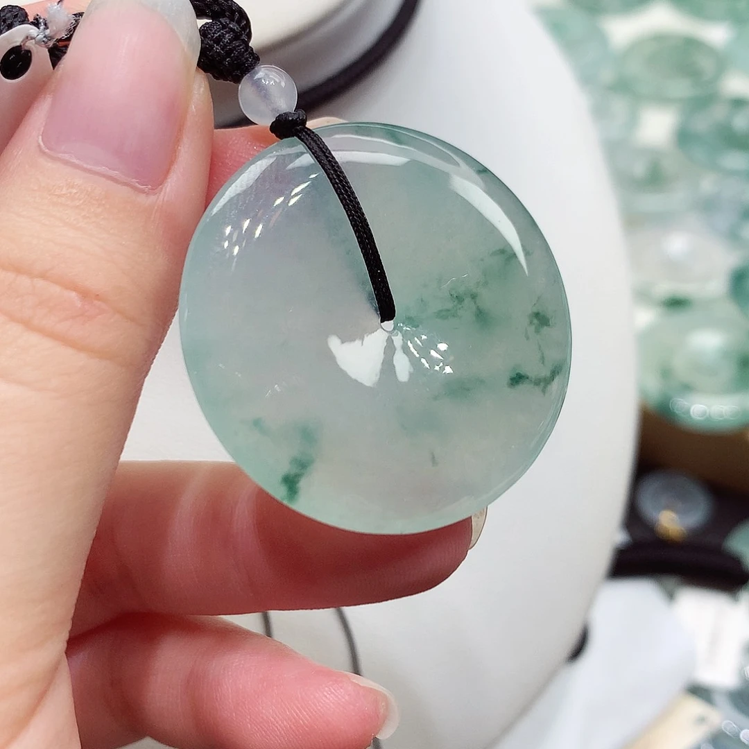 颈饰未镶嵌翡翠编号55，35.9/5.8