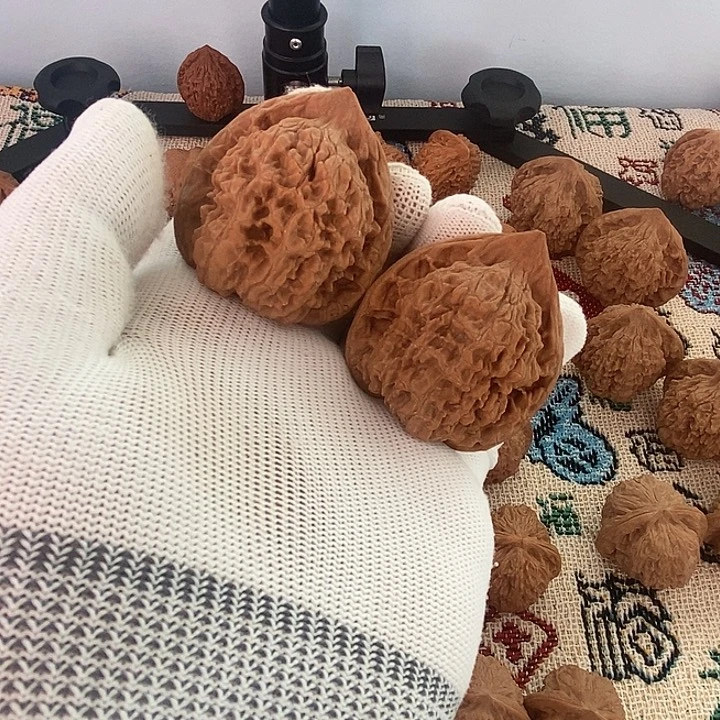 文玩核桃把件官帽小